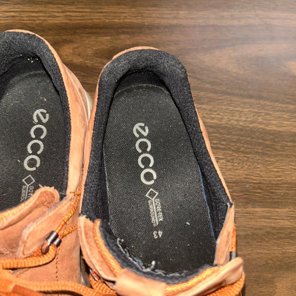 ECCO Cool 2.0 Gore-Tex Surround Sneakers Mens 43 9-9.5 Brown Leather Waterproof